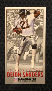 🏈 1993 Fleer Gameday Football #21 - Deion Sanders - Atlanta Falcons 🏈 - Picture 1 of 2