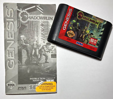 Shadowrun (Sega Genesis, 1994) complete in box with hangtab