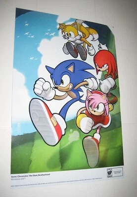 Sonic Chronicles The Dark Brotherhood Poster # 3 Nintendo DS Knuckles Hedgehog - Image 1 of 3