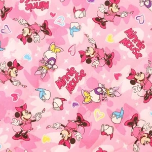 NUEVO Tela de Acolchado Patrón Pintura Disney Minnie Mouse 105 x 50 cm Oficial Japón - Imagen 1 de 6