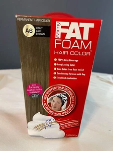 Samy Fat Foam Hair Color - A6 Light Ash Brown - Picture 1 of 4