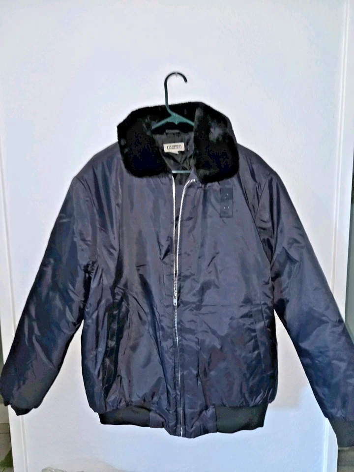 NEW Vulcan Navy Edwards Unisex Security Bomber Jacket - Size Small #3462 - Image 1 of 3
