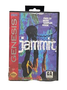 Jammit Sega Genesis Basketball Vintage Video Game with Box Virgin Music - Picture 1 of 5