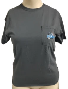 Fruit of the Loom Men's Graphic Pocket T-Shirt Blue Pickup USA Flag size M #GDOT - Picture 1 of 2