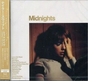 Taylor Swift Japan Import  "Midnights" Mahogany Edition 3 Bonus Tracks OBI New - Picture 1 of 2