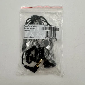 Blackberry Wired Stereo Headset Earphones HDW-14322-001 NEW Genuine OEM USA SHIP - Picture 1 of 7