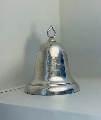 Reed & Barton Sterling Silver 2000 Bell Ornament with Original Box - Image 1 of 3