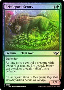 Bristlepack Sentry Outlaws of Thunder Junction Foil Near Mint MTG Magic - Bild 1 von 1