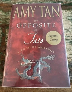 Signed Amy Tan: The Opposite of Fate, signed 1st HB w/DJ in Mylar VG - Bild 1 von 6