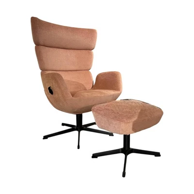 Conform Sessel Turtle Stoff Velvety 1456 32 Peach Rosa Drehgestell  - Bild 1 von 4