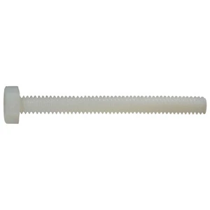 1/4"-20 x 2-1/2" Nylon Plastic Coarse Thread Hex Cap Screws (8 pcs.) - Picture 1 of 1