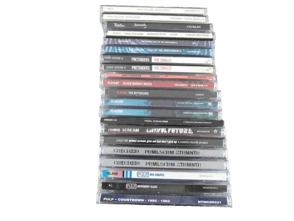 Pulp/Primal Scream/Placebo/Pretenders/Phil Collins - Drop Down CD Menu - Image 1 of 1