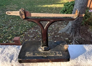 WHITIN MACHINE WORKS, Whitinsville, MA Antique Cast-Iron Balance Scale c.1900 - Picture 1 of 19
