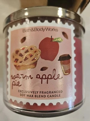 Bath & Body Works WARM APPLE PIE 3 Wick Large Scented Candle 14.5 oz - Image 1 of 2
