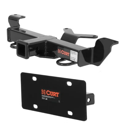 Curt Front Mount Trailer Hitch & License Plate Holder for Honda Pilot/Ridgeline Foto 1 de 4