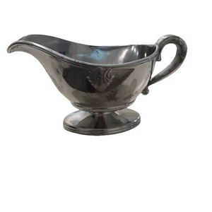 Rare Lenox Stainless Steel Gravy Or Sauce Boat Vintage Patina Holiday - Picture 1 of 9