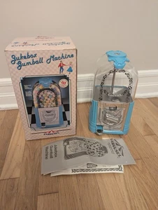 Vtg Classic Carousel Turquoise Jukebox Tabletop Counter Candy Gumball Machine - Picture 1 of 12
