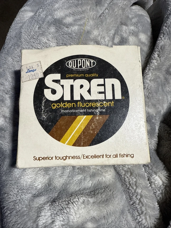 Vintage Stren Dupont 1980’s Monofilament Fishing Line 20 Lb 250 Yards Golden   - Image 1 of 4