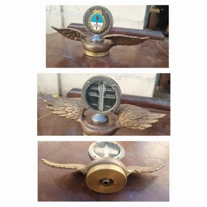 Rare Old Argentinian Enamel Shield Winged Motor Meter - Picture 1 of 6