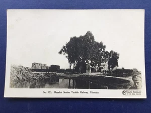 Postal (No 155) Estación Ramleh Ferrocarril Turco Palestina - CM P.O.B 896 El Cairo - Imagen 1 de 2