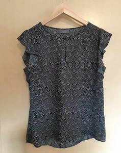 T-Shirt, Bluse, Damen, Größe 36, Kurzarm, Yessica C&A, gemustert - Bild 1 von 3