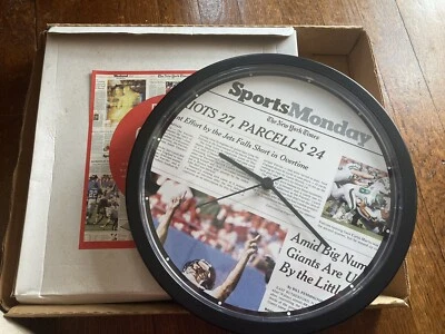 New York Times Square Wall Clock New Approx 10” - Image 1 of 3