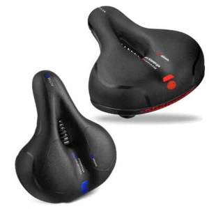 Sillín de bicicleta / asiento de bicicleta / sillín de gel ventilado en azul o rojo - Imagen 1 de 7