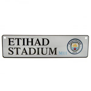 Manchester City F.C. Letrero colgante de metal novedad para ventana estadio Etihad - Imagen 1 de 3