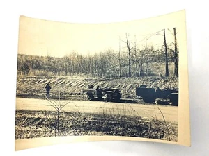 WW2 Era US Army Photo Military Off Road Vehicles in the Field 4.75" x 3.5" - Picture 1 of 4