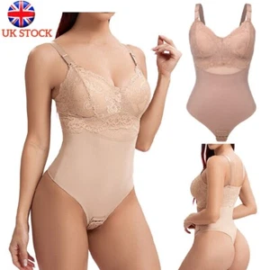Women Tummy Control Bodysuit Bra Shapewear Slimming Full Body Shaper Underwear - Picture 1 of 34