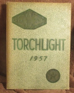 1957 Okmulgee High School Yearbook Okmulgee Oklahoma the Torchlight - Picture 1 of 3