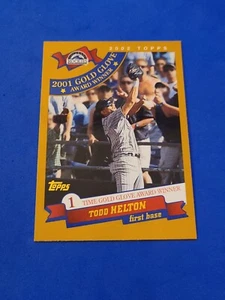 2002 Todd Helton Topps #707 Gold Glove Award - Picture 1 of 2