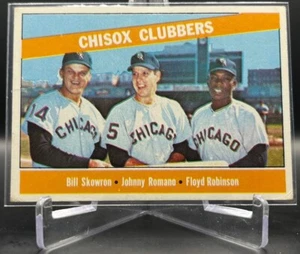 1966 Topps Baseball Chisox Clubbers - B.Skowron/J.Romano/F.Robinson (White Sox) - Bild 1 von 2