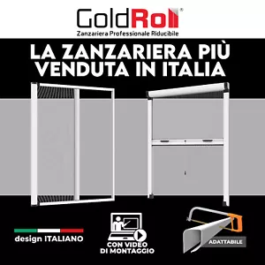 Zanzariera a rullo riducibile in kit per finestre portefinestre zanzariere - Foto 1 di 22