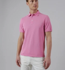 Fedeli 34 Lab Men The North Pique Polos in pink, Size 54 - Picture 1 of 9