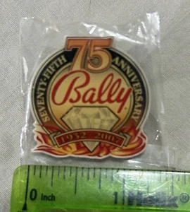 Pin Bally 2007 75 aniversario Bally Manufacturing Casino Juegos Pinball - Nuevo - Imagen 1 de 2