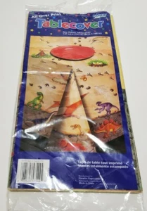 Dinosaur Plastic Paper Tablecover 54x108 Creative Expressions New Dino Facts - Picture 1 of 5