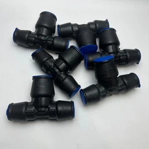 6x Talbot 32 mm x 25 mm x 25 mm Steck-T-Stück für blaues MDPE Rohr Sanitär Fitting - Bild 1 von 6