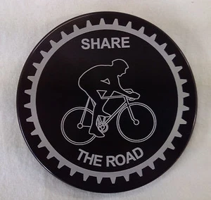 SHARE THE ROAD, Billet AluminumTrailer Hitch Cover, 5" - Picture 1 of 2