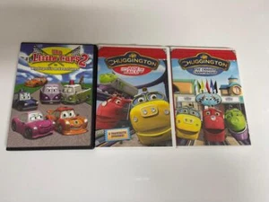 3 CHILDRENS DVD MOVIES THE LITTLE CARS 2, CHUGGINGTON RIDE THE RAILS - Imagen 1 de 1