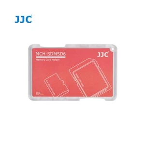 JJC MCH-SDMSD6 Slim Memory Card Holder Hard Case for 2 x SD + 4 x Micro SD - Red - Picture 1 of 6