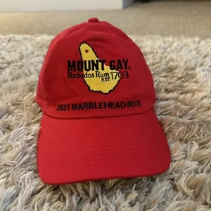 Mount Gay Rum rote Mütze Marmorkopf Nood 2021 Segelkappe - Bild 1 von 4