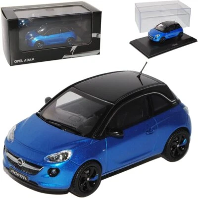OPEL ADAM 2018 BLU NERO TETTO ISCALE OC10927 1/43 METALLO BICOLOR - Immagine 1 di 4