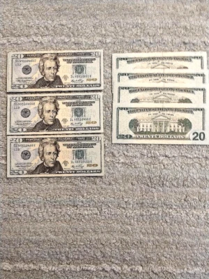 2006 $20 FRN'S SF (L) DIST * EIGHT CONSECUTIVE S/N'S* GEM CU - Image 1 of 2