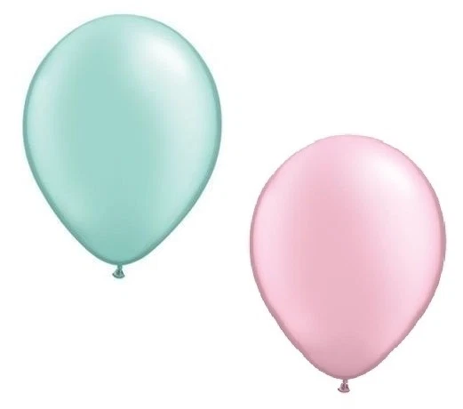 24 globos de látex para fiesta baby shower boda verde menta y perla de 12" Foto 1 de 1