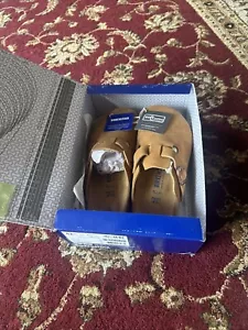 Birkenstock New with Box Boston Shearling Mink Suede Leather 42 - Picture 1 of 4