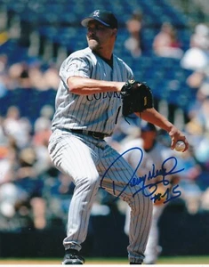 DENNY NEAGLE COLORADO ROCKIES ACTION SIGNED 8x10 - Picture 1 of 1
