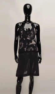 Impresionante Vestido Karl Lagerfeld para H&M Seda Transparente Cami Coqueta Talla US12 - Imagen 1 de 11