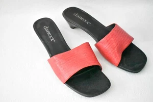 Zapatos sandalias Danexx rojas talla 9 diapositivas para mujer - Imagen 1 de 7