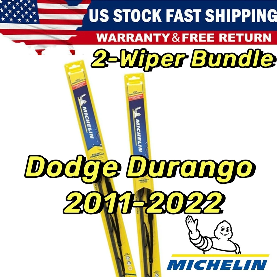 For Michelin Wiper Blades Set for Dodge Durango (2011-2022) Direct Pair, Front - Image 1 of 4